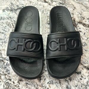 Women’s black Jimmy Choo Size 7 slides